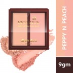 Biotique Natural Makeup Diva Duo Blush (Peppy N Peach), 9gm